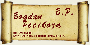 Bogdan Pecikoza vizit kartica